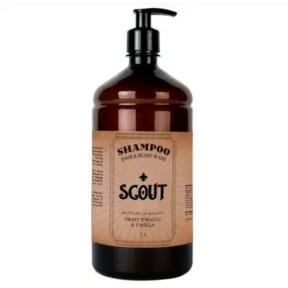 Imagem do produto Shampoo Barba e Cabelo 1L Scout - Tobacco Vanilla & Menthol