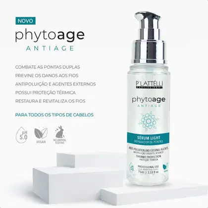 Imagem do produto Serum Light Plattelli Phyto Age Reparador de Pontas 75ml