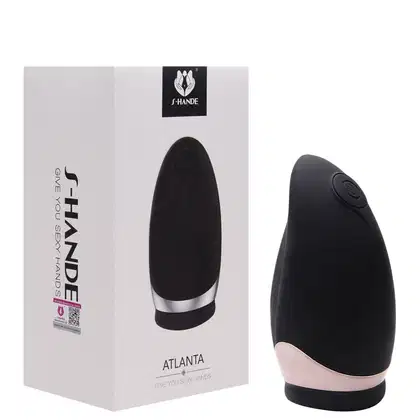 Imagem do produto Masturbador no formato de concha com 9 modos de vibração, função aquecimento e carregamento via cabo usb - Atlanta