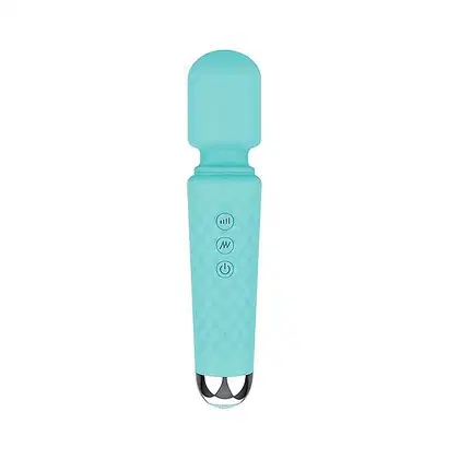 Imagem do produto Vibrador Varinha Mágica Massageadora com 20 Modos de Vibração USB Cor Azul