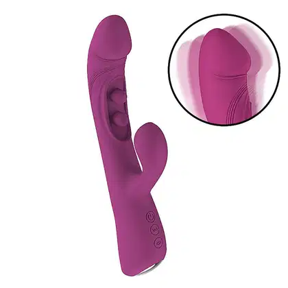Imagem do produto Vibrador de Ponto G e Clitóris Chiara com Efeito Dedilhar Realista Recarregável