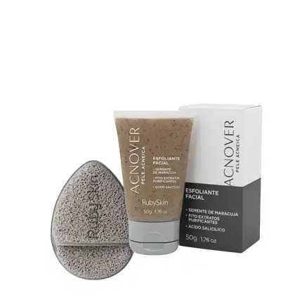 Imagem do produto Ruby Skin Acnover Esfoliante Facial 50g + Esponja Esfoliante 12g
