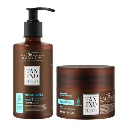 Imagem do produto Kit Salvatore Tanino Therapy Moisturizer Shampoo e Máscara