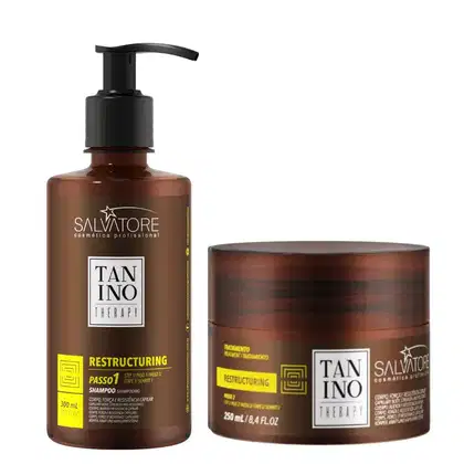 Imagem do produto Kit Salvatore Tanino Therapy Restructuring Shampoo e Máscara