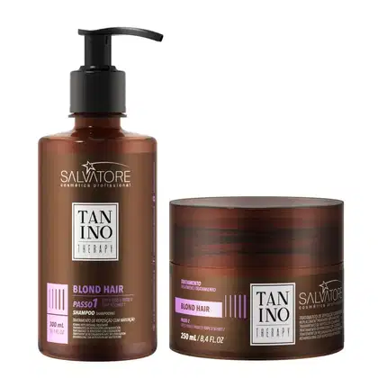 Imagem do produto Kit Salvatore Tanino Therapy Blond Shampoo e Máscara