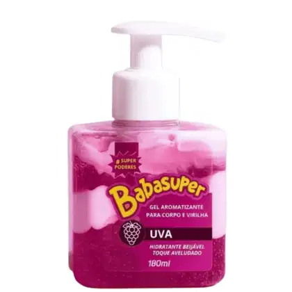 Imagem do produto Gel Aromatizante Uva 180 ml Babasuper SP Poderes – Aroma Doce e Sensação Refrescante