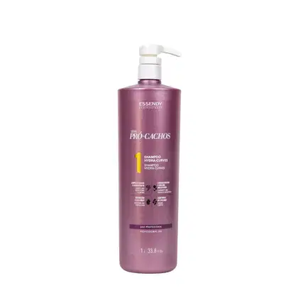 Imagem do produto Shampoo Profissional Pró Cachos 1L Essendy Cabelos Cacheados e Crespos