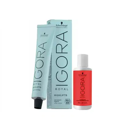 Imagem do produto Kit Schwarzkopf Professional Igora Highlifts 10-49 + Ox 20 Vol 60ml