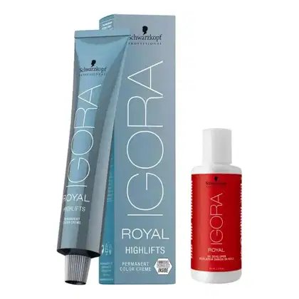 Imagem do produto Kit Schwarzkopf Professional Igora Highlifts 12-21+ Ox 30 Vol 60ml
