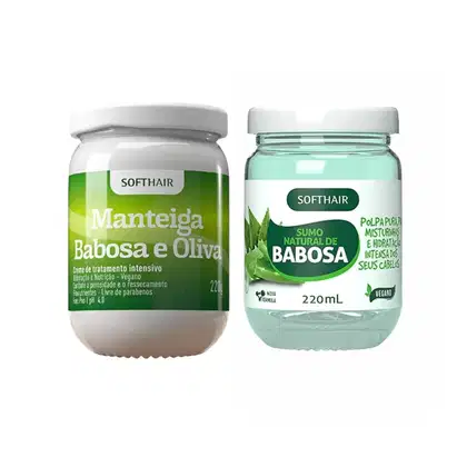 Imagem do produto Sumo De Babosa Natural Para Cabelo E Creme De Babosa E Oliva