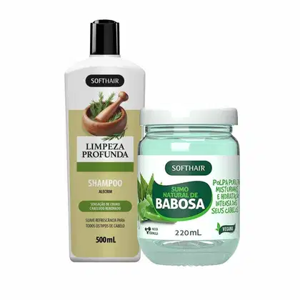 Imagem do produto Shampoo De Alecrim + Polpa Aloe Vera Babosa Pura Para Cabelo