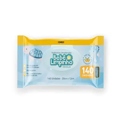 Imagem do produto Cimed Bebê Limpinho - Lenços Umedecidos (140 Unidades)
