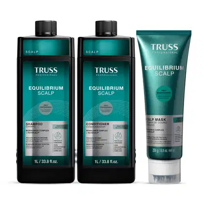 Imagem do produto Combo Truss Equilibrium Scalp: Shampoo 1L + Condicionador 1L + Máscara 250g