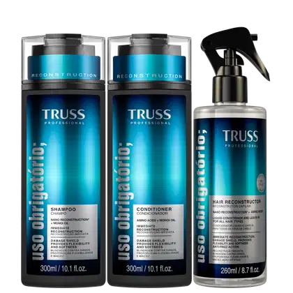 Imagem do produto Kit TRUSS Uso Obrigatório Hair Reconstructor (3 Produtos)