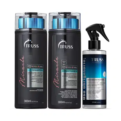 Imagem do produto Combo Miracle Obrigatório: Shampoo Miracle 300ml + Condicionador Miracle 300ml + Spray Uso Obrigatório; 260ml