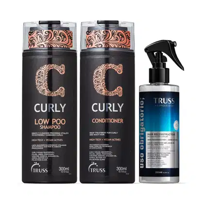 Imagem do produto Combo Curly Low Poo Obrigatório: Shampoo 300ml + Condicionador 300ml + Spray Uso Obrigatório 260ml