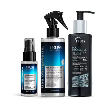 Imagem do produto Combo Hair Protector 250ml + Spray Uso Obrigatório; 260ml + Óleo Reconstrutor 30ml
