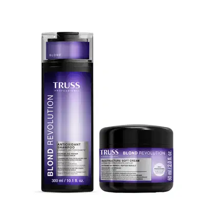 Imagem do produto Combo Shampoo Blond Revolution 300ml + Máscara Capilar Net Blond Efeito Teia 60g