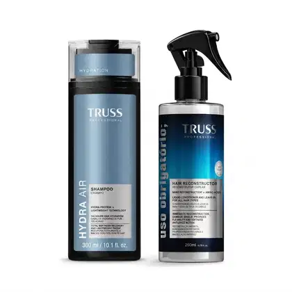 Imagem do produto Combo Shampoo TRUSS Hydra Air 300ml + Spray Uso Obrigatório; 260ml