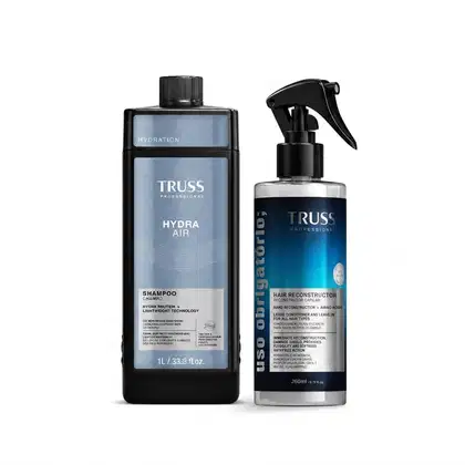 Imagem do produto Combo Shampoo TRUSS Hydra Air 1L + Spray Uso Obrigatório; 260ml