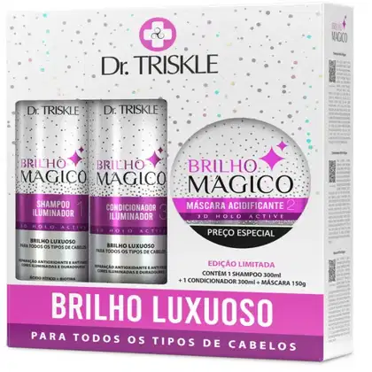 Imagem do produto TRISKLE DR BRILHO MAGICO KIT 3 PRODUTOS