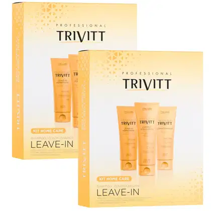 Imagem do produto COMBO 2 KITS HOME CARE TRIVITT COM LEAVE-IN HIDRATANTE