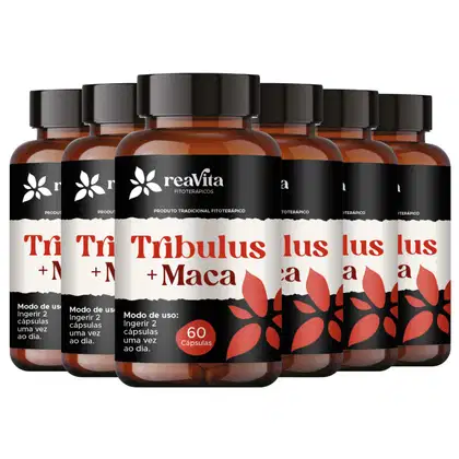 Imagem do produto Kit 06 Tribulus Terrestris com Maca Peruana 60 CÁPS - Reavita