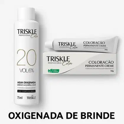 Imagem do produto TRISKLE TINTA PROFISSIONAL COLOR COR:4.0 - CASTANHO NATURAL