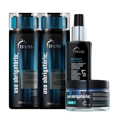 Kit TRUSS Uso Obrigatório + Amino Quarteto, 4 produtos.
