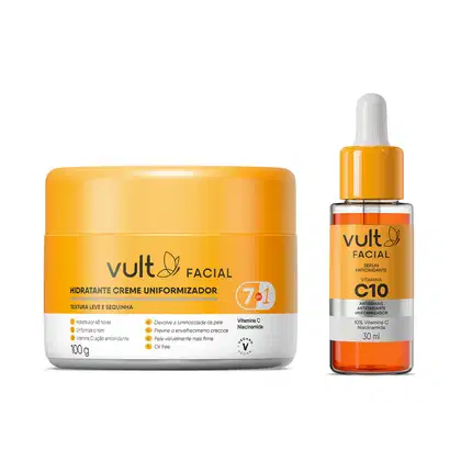 Combo Sérum Facial Antioxidante 30ml + Hidratante Creme Uniformizador 100g , avaliado com nota 4.9 de 5