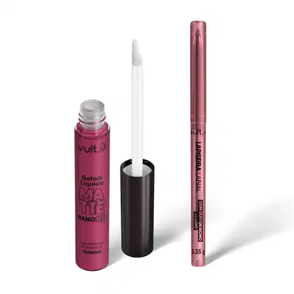 Imagem do produto Combo Malva: Lapiseira Labial 0,35g + Batom Líquido Matte 5ml