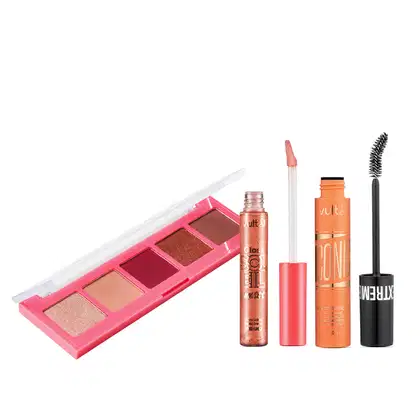 Imagem do produto Combo Vult Make: Paleta de Sombras Soleil Sunset 3g + Gloss Labial Praiana Soleil Sunset 5,2ml + Máscara de Cílios Extreme Iconic 10g