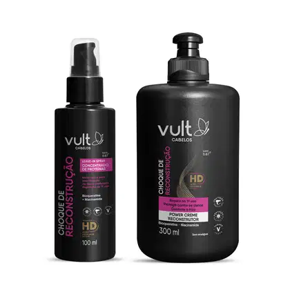 Imagem do produto Kit Vult Cabelos Choque de Reconstrução Duo (2 Produtos)