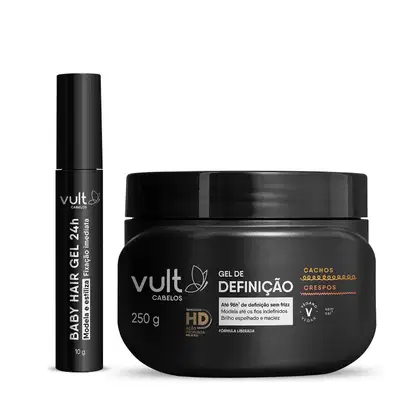 Imagem do produto Combo Finalização: Gel de Definição 250g + Gel Capilar Baby Hair 24h 10g