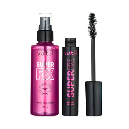 Imagem do produto Combo Super Fix: Fixador de Maquiagem 100ml + Máscara de Cílios 10g