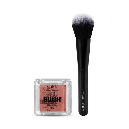 Imagem do produto Combo Make Vult: Blush Compacto Rosa Matte 3g + Pincel Multi Blush