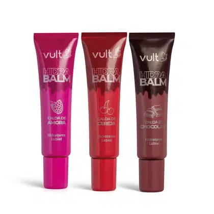 Combo Hidra Balm Caldas: Cereja 12ml + Amora 12ml + Chocolate 12ml , avaliado com nota 5.0 de 5