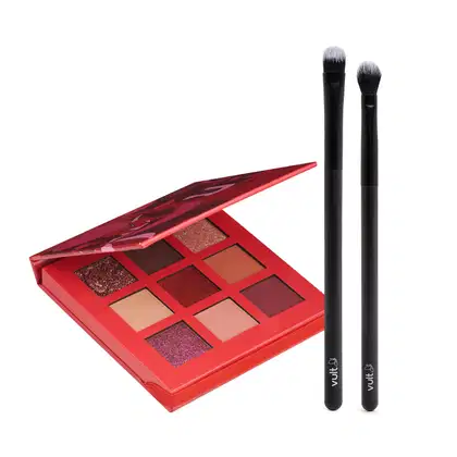 Imagem do produto Combo Vult: Paleta De Sombras Amour 7,2g + Pincel Para Aplicar Sombra + Pincel De Esfumar Sombra