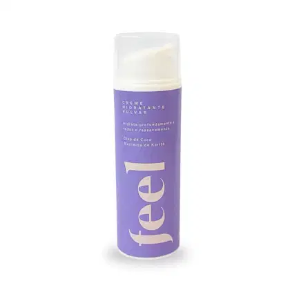Imagem do produto Creme Hidratante Vulvar Feel 50ml Reduz Ressecamento, Óleo de Coco e Manteiga de Karité