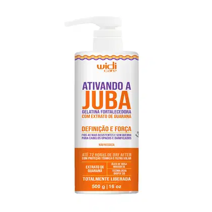 Gelatina Capilar Fortalecedora Widi Care Ativando a Juba Definição e Força, 500g.