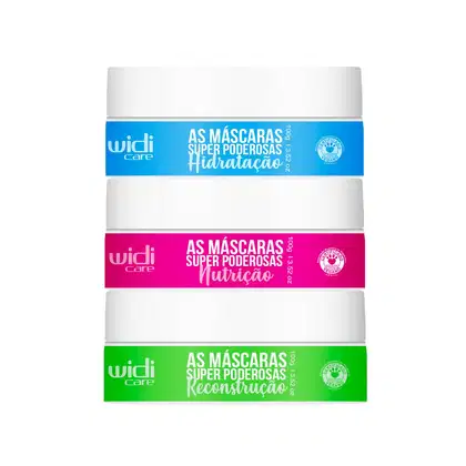 Kit Widi Care As Máscaras Super Poderosas Trio, 3 produtos.