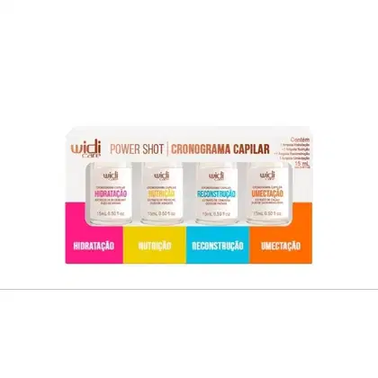 Kit Widi Care Power Shot Cronograma Capilar, 4 produtos.