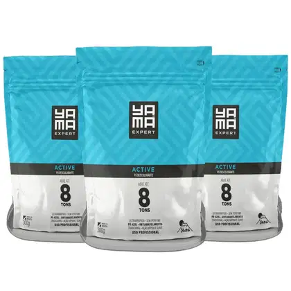 Imagem do produto Kit 3 Pó Descolorante Tradicional Profissional 8 Tons Efeito Rápido Yama Refil 300