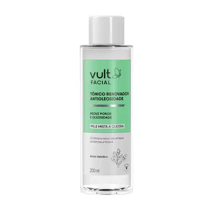 Imagem do produto Vult Facial - Tônico Renovador Antioleosidade Facial 200ml