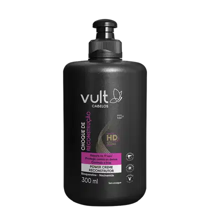 Imagem do produto Vult Cabelos Choque de Reconstrução Power - Creme Reconstrutor 300ml