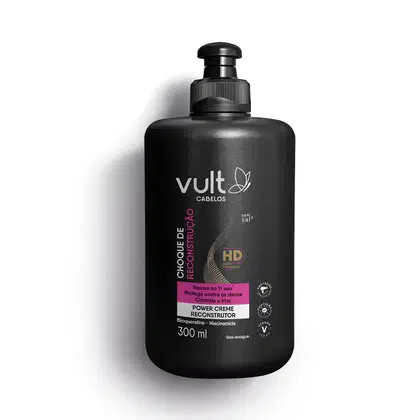 Imagem do produto Power Creme Reconstrutor Vult Cabelos Choque de Reconstrução 300ml