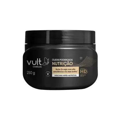 Imagem do produto Vult Cabelos Óleos Poderosos Nutrição Hiper-Nutritiva - Máscara Capilar 250g