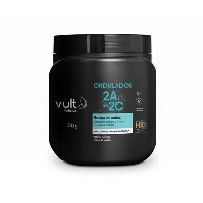 Imagem do produto Vult Cabelos Ondulados 2A ao 2C Hidra-Reparadora - Máscara Capilar 500g