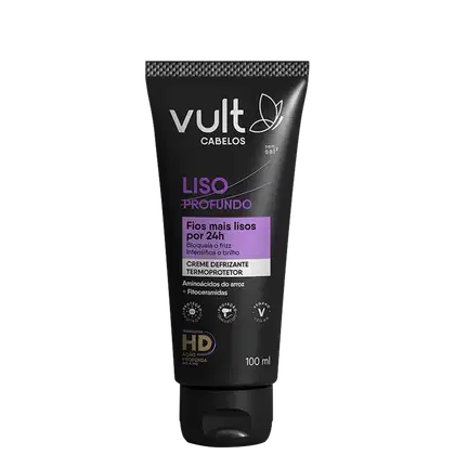 Imagem do produto Vult Cabelos Liso Profundo - Creme Defrizante Termoprotetor 100ml