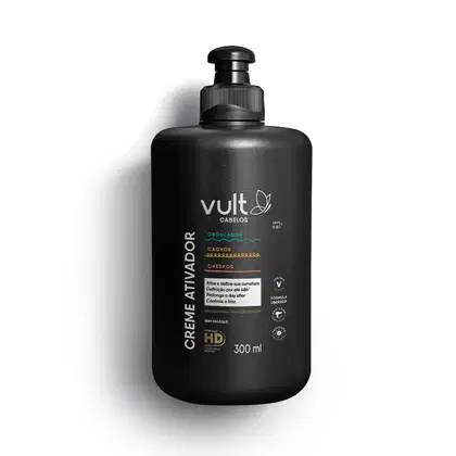 Imagem do produto Creme Ativador Vult Cabelos Ondulados,Cacheados e Crespos 300ml